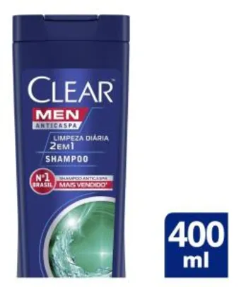 Shampoo Anticaspa Clear Limpeza Diária 2 Em 1 400ml - R$10