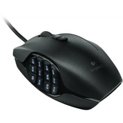 Mouse Gamer Logitech G600 MMO, 8200 DPI, 20 botões, Black, 910-003879 | R$310
