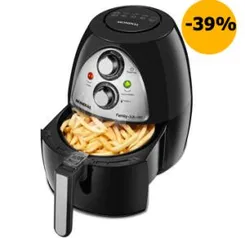 Fritadeira Sem Óleo Air Fryer Mondial Family NAF 03I - Preto e Inox | R$239