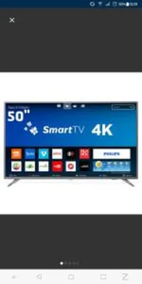 Smart TV LED 50" UHD 4K Philips 50PUG6513 | R$1.899