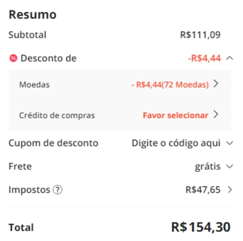 Imagem na descrição da promoção