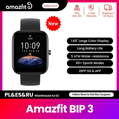 Smartwatch Xiaomi Amazfit BIP 3