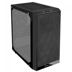 Gabinete Gamer SilverStone PS15, Mini Tower, Vidro Temperado, Sem fonte, 1 Fan | R$260