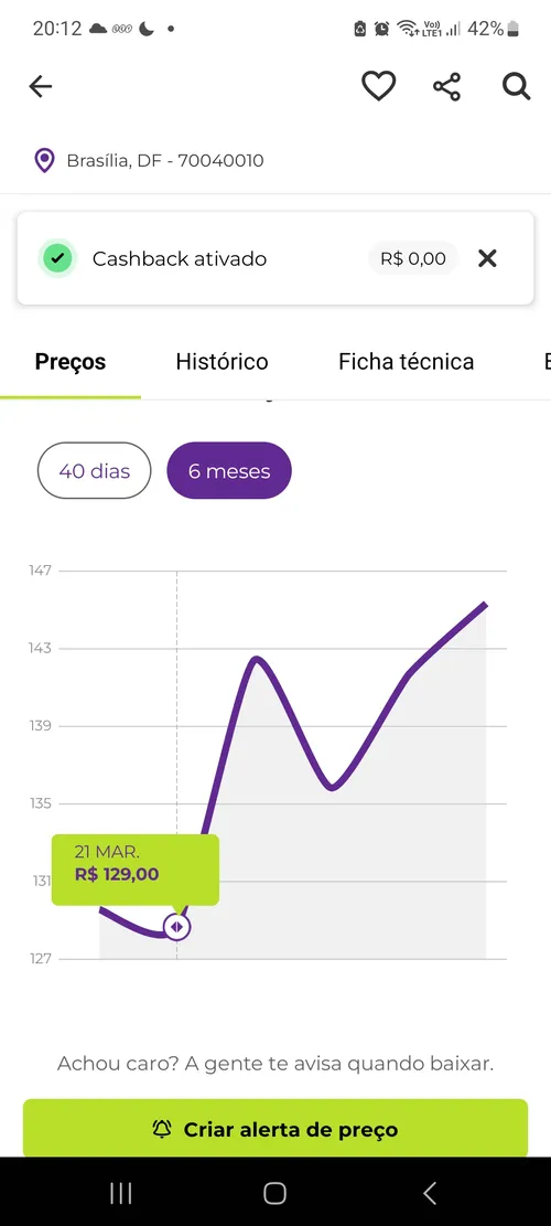 Imagem na descrição da promoção