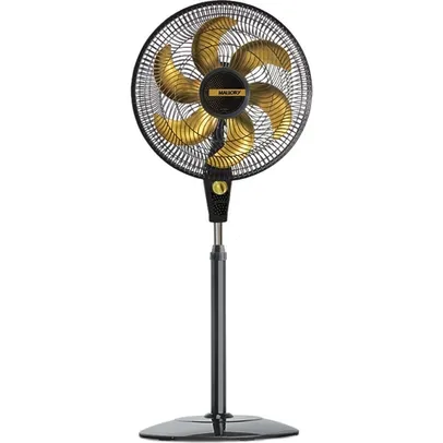 ( C.C AME 50% )Ventilador de Coluna 40cm Mallory Delfos TS+ Preto/Dourado