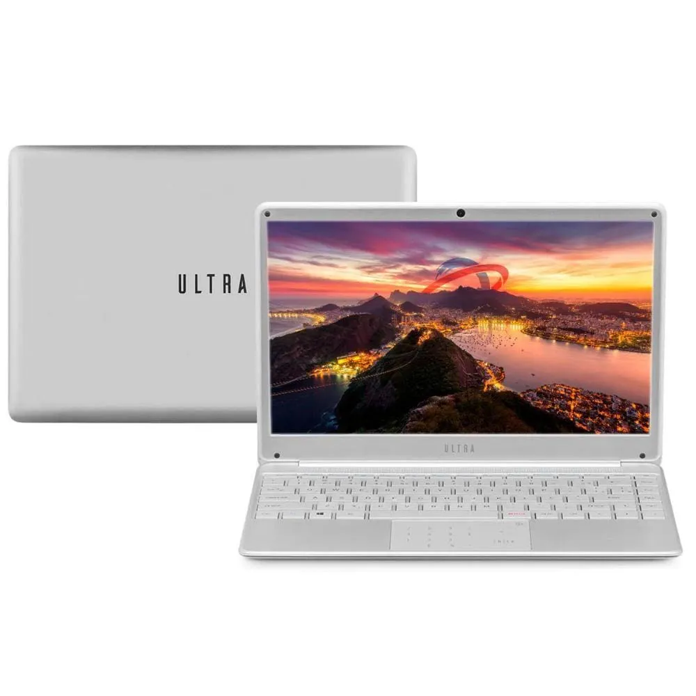 Notebook Ultra - Tela 14, Intel i5, 8GB, SSD 480GB, Windows 10 Prata
