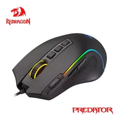 Mouse com Fio Redragon Predador M612 RGB Gaming 8000 DPI