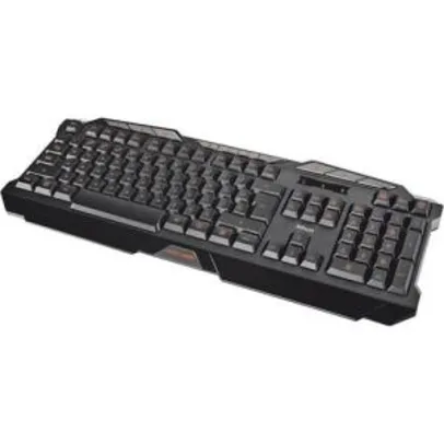 Teclado Gamer com Fio PC Trust GXT280 com Iluminação Multicolor - R$30