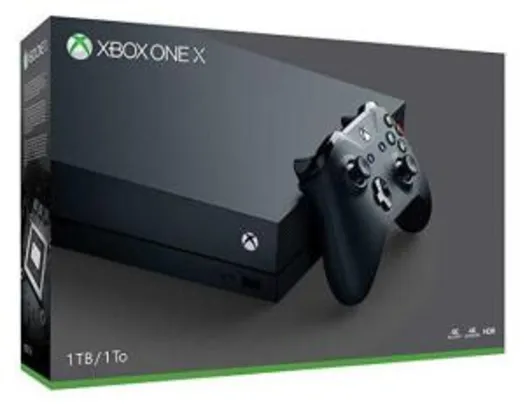 Console Xbox One X 1TB 4K+ Controle sem Fio R$ 2113