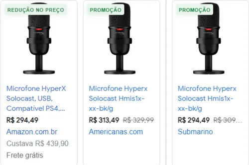 Imagem na descrição da promoção