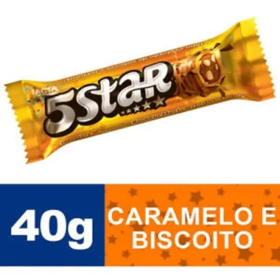 [AME 30% R$1,39] Chocolate Lacta 5star 40g | R$ 1,99