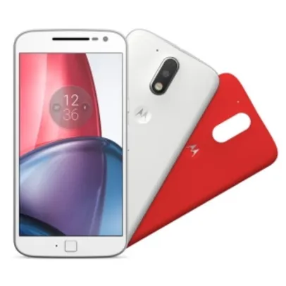 Smartphone Motorola Moto G4 Plus XT1640 Branco  - R$1086