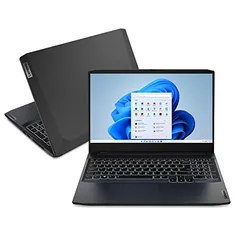 [App] Notebook ideapad Gaming 3i, i5-11300H, 8GB, 512GB SSD Dedicada GTX 1650 4GB 15.6" FHD WVA W11, Preto