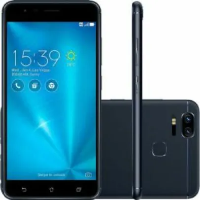 Smartphone Asus Zenfone 3 Zoom, Preto, ZE553KL, Tela de 5.5", 32GB, 12MP