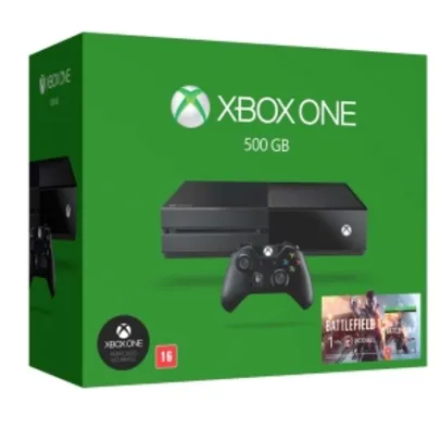 Console Xbox One 500GB + Battlefield 1 R$ 1.169,91
