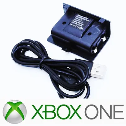 Bateria Xbox One Recarregável E Cabo Usb Para Controle Sem Fio