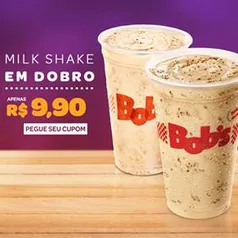 [Bob's] 2 Milk Shakes - por R$10