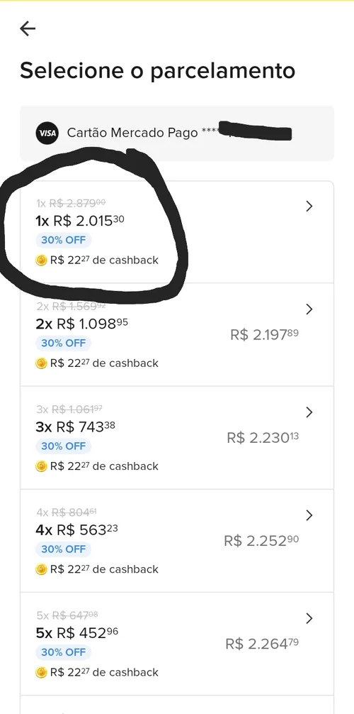 Imagem na descrição da promoção