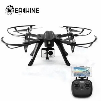 Drone Eachine EX2H com WiFi, câmera 1080P e estabilizador de altura | R$331