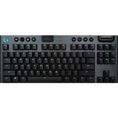 Teclado Mecânico Gamer sem fio G915, Lightspeed, Rgb, Lightsync, USB ou Bluetooth, Tkl, Preto