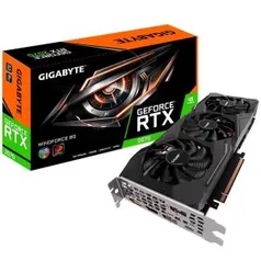 Placa de Vídeo Gigabyte GeForce RTX 2070 WindForce 8GB GDDR6 256-bit - GV-N2070WF3-8GC | R$2.596