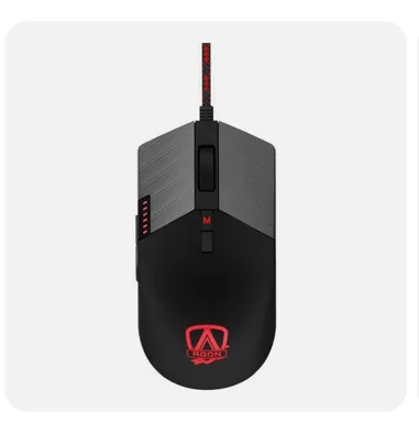 Mouse Gamer Aoc Agon Agm700 16.000 Dpi Rgb Customizável 8 Botões Macro Manager Com Ajuste De Peso