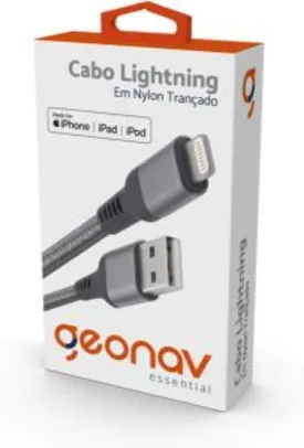 Cabo iPhone, iPad, iPod Lightning conector original Mfi Apple ESLISG, Geonav R$ 40