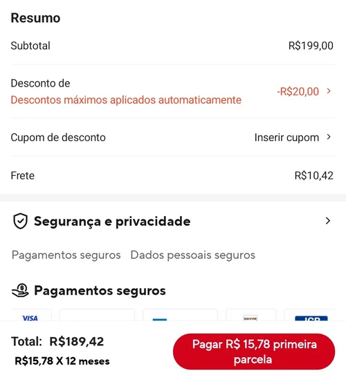 Imagem na descrição da promoção