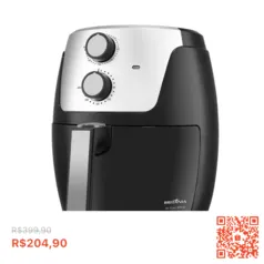 Fritadeira Air Fryer Britânia 4,2L 1500W BFR38 Dura Mais