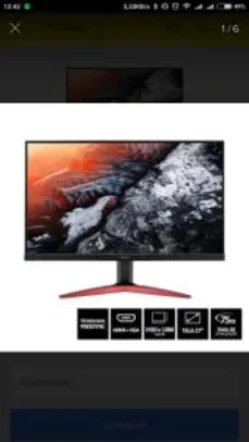 [Loja Oficial Acer] Monitor Gamer Acer 27, Freesync por R$ 999