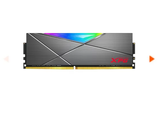 Memória DDR4 XPG Spectrix D50, 8GB, 3600Mhz, CL18, RGB, Gray, AX4U36008G18I-ST50