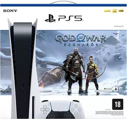 Console Sony PS5 + God of War Ragnarök, Branco