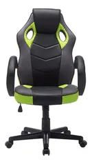 Cadeira de escritório Trevalla TL-CDG-07 gamer ergonômica  preta e verde com estofado de mesh