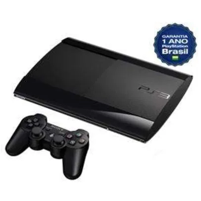 [Casas Bahia] Console Playstation 3 com 500GB - Fabricado no Brasil com 1 Ano de Garantia por R$ 945