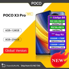 POCO x3 PRO 6G RAM 128 GB (CUPOM + DESCONTO DO VENDEDOR) 
