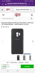 Capa para Galaxy S9 Silicone Cover Preta - Samsung - EF-PG960TBEGBR - SGEFPG960TPTO_PRD - R$10