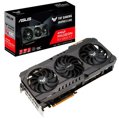 [app]Placa de Vídeo Asus AMD Radeon RX 6800 XT TUF Gaming, RGB, 16GB