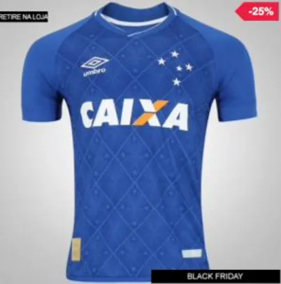 Saindo por R$ 179: Camisa do Cruzeiro I 2017 Umbro - Masculina - R$179,00 | Pelando