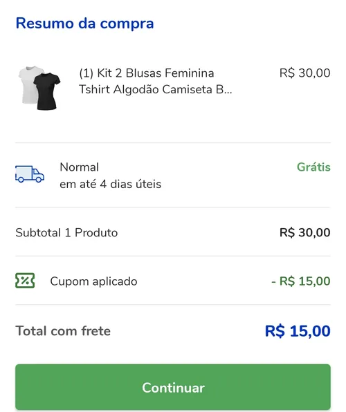 Imagem na descrição da promoção