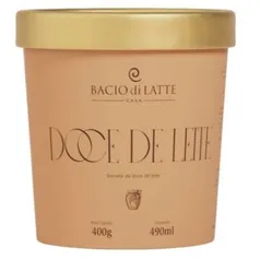 [70%off na 2ªund / regional] Sorvete Doce de Leite Bacio Di Latte 490 ml