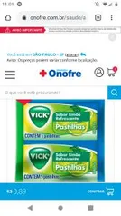 Vick Limão 5 Pastilhas R$1