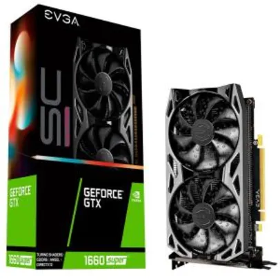 Placa de Vídeo EVGA NVIDIA GeForce GTX 1660 Super SC Ultra Gaming | R$1.690