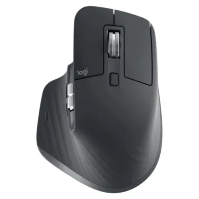 Mouse Sem Fio Logitech Mx Master 3s, 8000 DPI, Bluetooth, USB, Para Uso Em Qualquer Superfície, Clique Silencioso, Grafite - 910-006561