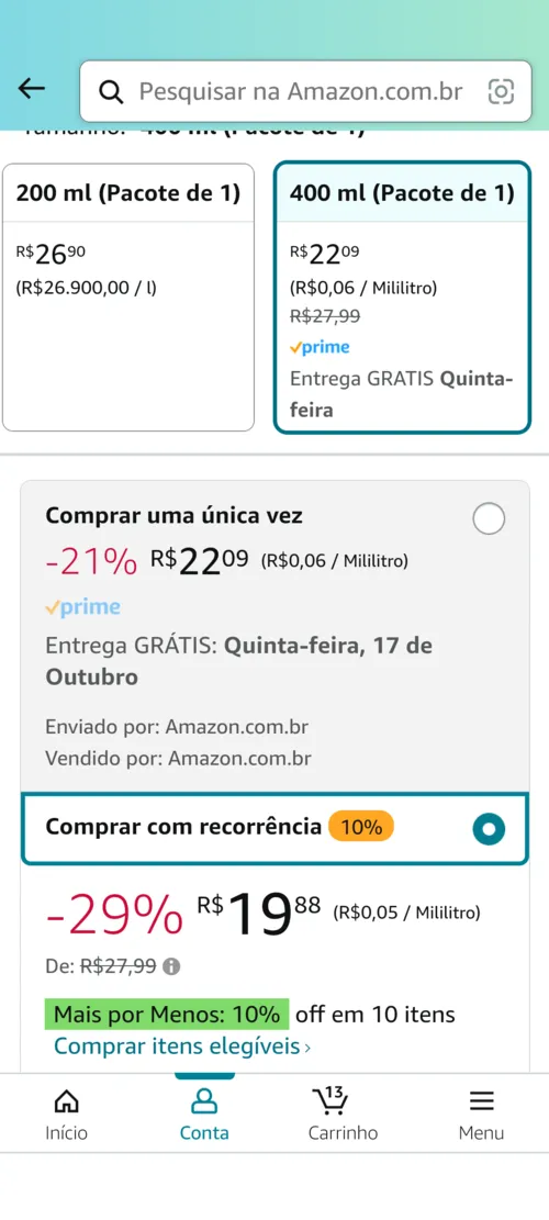 Imagem na descrição da promoção