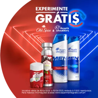 [Descubra P&G/Experimente Head & Shoulders Old Spice] Compre até R$60, cadastre e receba seu dinheiro de volta