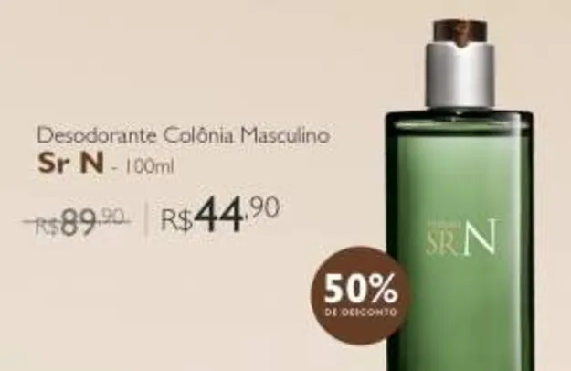 [Natura]  Desodorante Colônia Sr N - 100ml  R$ 45