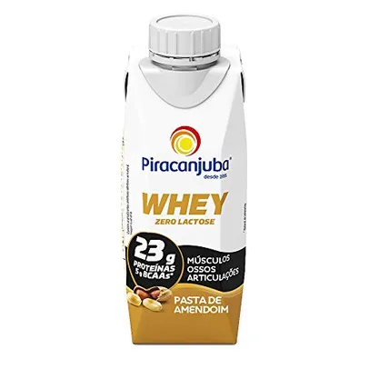 [Rec+Prime]Piracanjuba Whey Zero Lactose Sabor Pasta de Amendoim 250ml