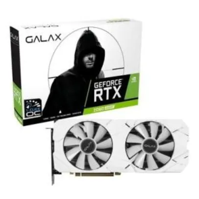 Placa de Vídeo Galax Geforce RTX 2060 Super Ex White Dual (1-Click OC), 8GB GDDR6, 256Bit, 26ISL6MPX6EW - R$2490