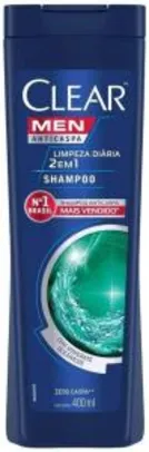 [Pague 2, leve 3] Shampoo Anticaspa Clear Men Limpeza Diária 2 Em 1 400ml - R$30