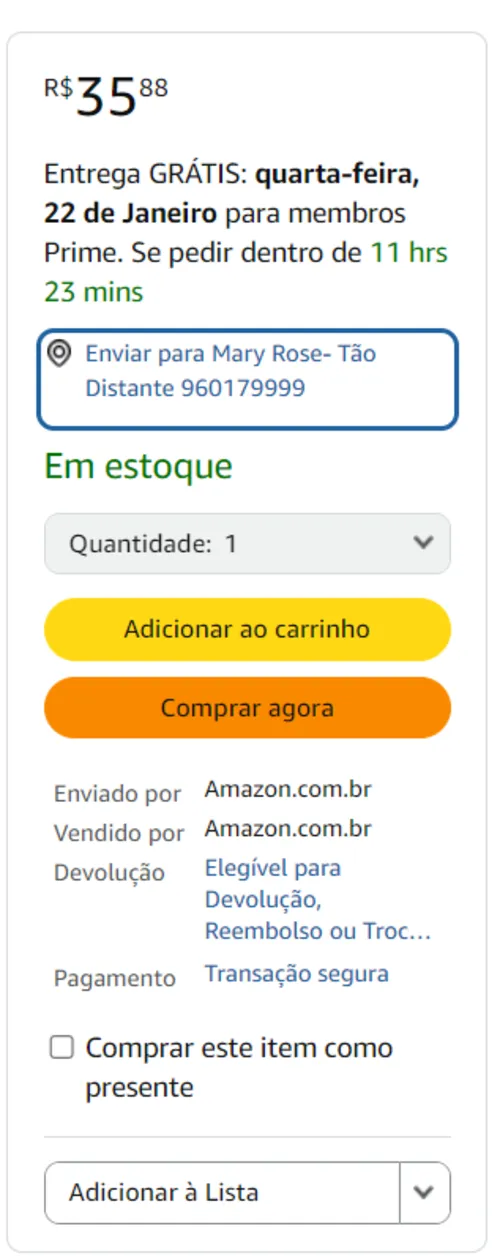 Imagem na descrição da promoção